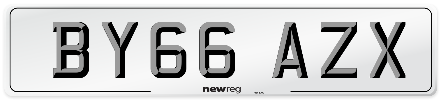 BY66 AZX Number Plate from New Reg